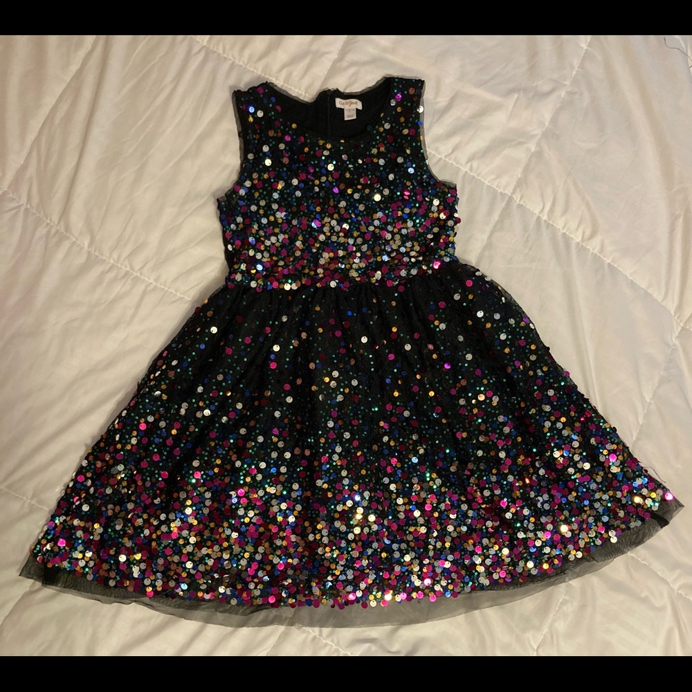Cat&Jack black sequin dress